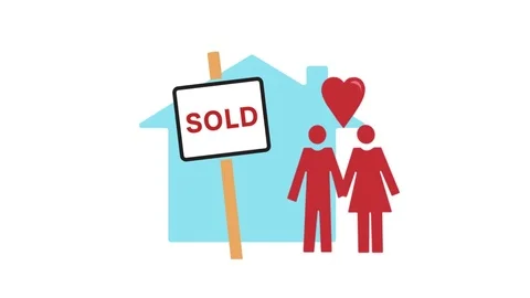 Purchasing a property Stock Footage 80682346