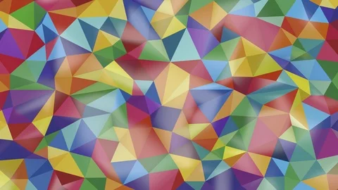 Pure abstract background of triangles of different colors Stock Footage 91639757