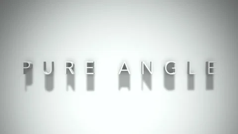 Pure angle 3D title animation with shadows on a white background 스톡 동영상 297800597