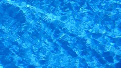 Pure blue water in the pool. Stock Footage 91801787