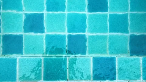 Pure blue water in the pool with light reflections. Slow motion,at Phuket 스톡 동영상 110739097