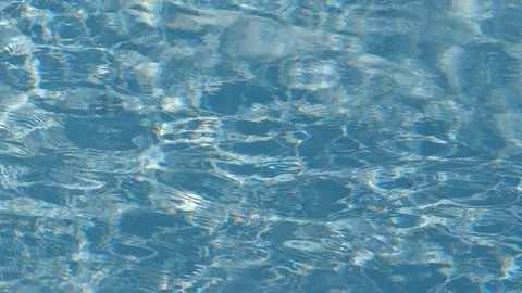 Pure blue water in the pool with light r... | Stock Video | Pond5