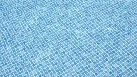 Pure blue water in the pool with light reflections Video stock 154163374