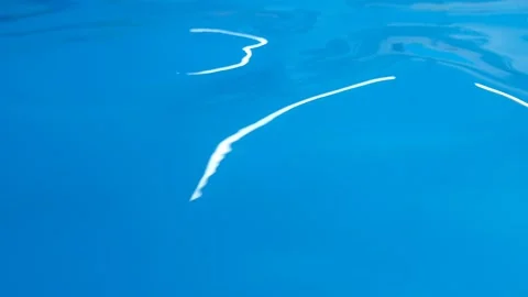 Pure blue water in the pool with light reflections. Full HD video motion Stock Footage 162430334