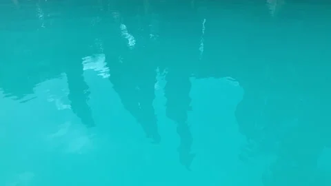 Pure blue water in the pool texture. background of water surface Stock Footage 138319131