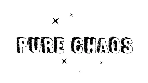 Pure chaos Letters Stock Footage 172468078