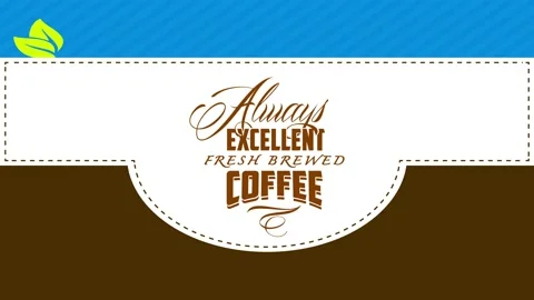 Pure coffee paper filter crate covering for excellent pure brewed hot drinks to Stock Footage 130927707
