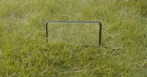 Pure Earth on a screen of gadget but polluted in fact Stock Footage 131645192
