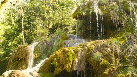 Pure Fresh Water Source of Mountain in the Forest 14 Stockbeeldmateriaal 94690032