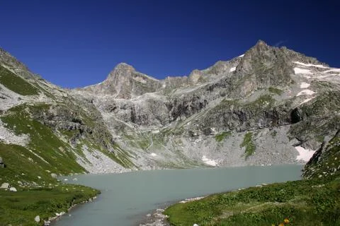 Pure mountain lake Foto stock