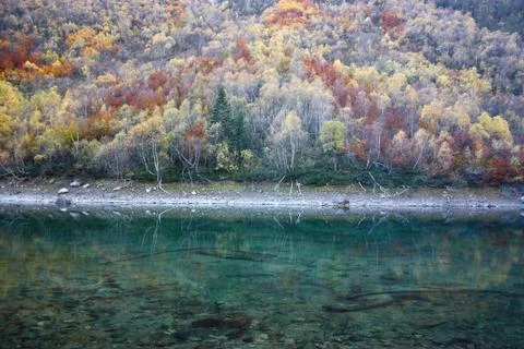 Pure mountain lake Stock Photos