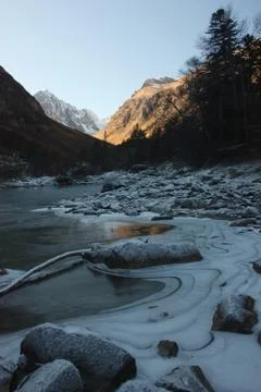 Pure mountain lake 写真素材