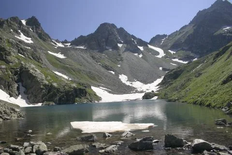 Pure mountain lake Foto stock