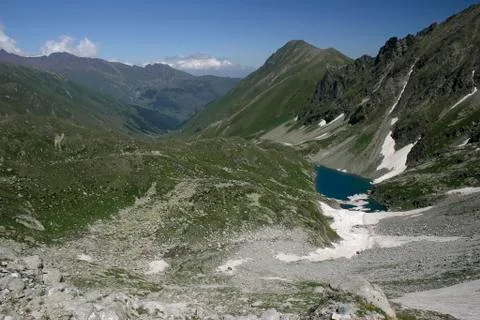 Pure mountain lake Stock Photos
