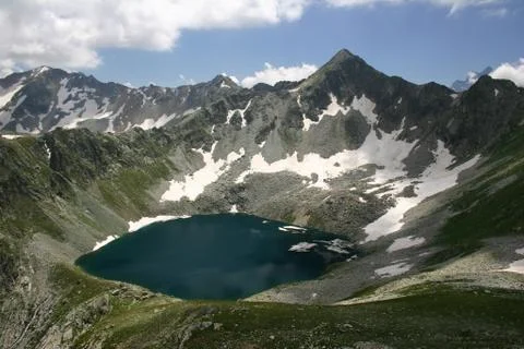 Pure mountain lake 写真素材