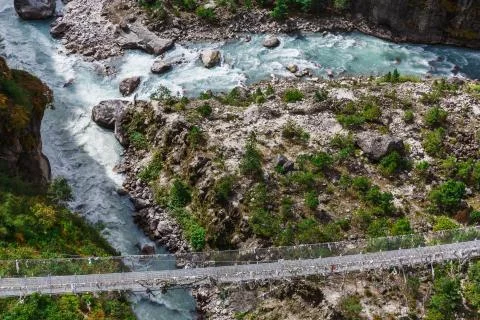 Pure mountain river Stock Photos