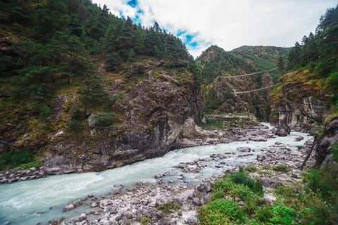 Pure mountain river Stock-Fotos