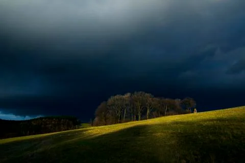 Pure Nature, Beam of Light, Dramatic Lightshow Foto stock