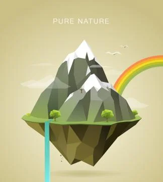 Pure nature Stock Illustration