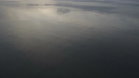 Pure quiet smooth current of sea water. Stock Footage 143292702