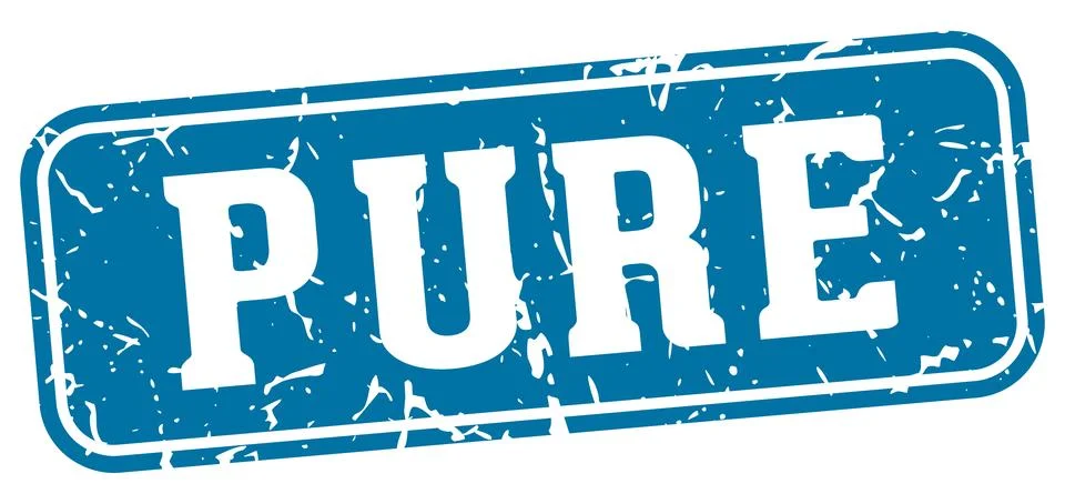 Pure rectangular sign. pure stamp Stock Illustration