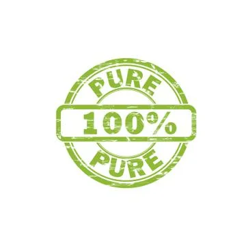 PURE stamp sign Stock Illustration