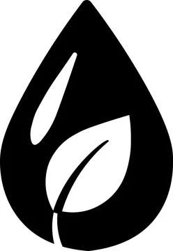 Pure water drop icon for liquid conservation Stock Illustration
