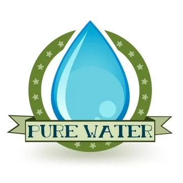 Pure Water Illustrazione stock