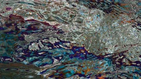 Pure Water Pool Surface Bubbles and Waves Stock Footage 237396802