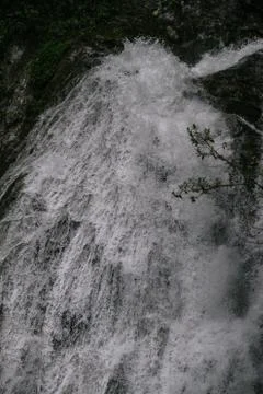 Pure water source, waterfall in the middle of the jungle Stock Photos