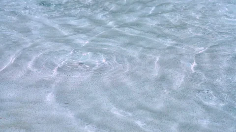 Pure Water Surface Ripple Clean Blue Full HD Loop. Stock Footage 322167751