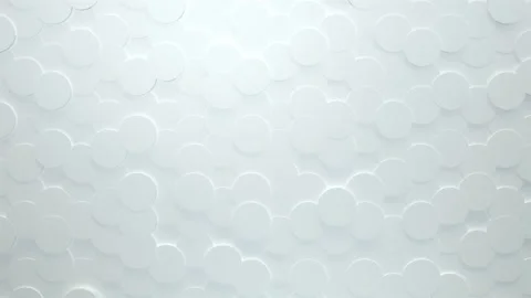 Pure White Circles Wall 110 4K Stock Footage 275594874