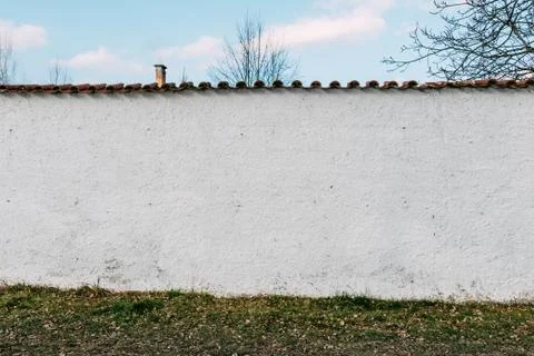 Pure white wall with texture Stock Photos