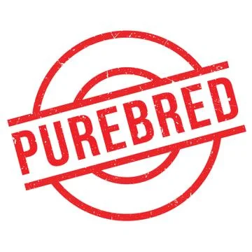 Purebred rubber stamp Stock Illustration