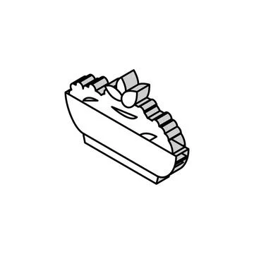 Puree carrot isometric icon vector illustration Stock Illustration