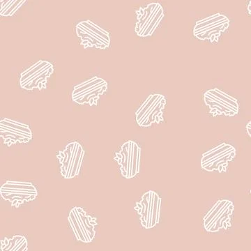 Puree carrot line seamless pattern Stock Illustration