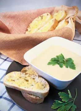 Puree soup Stock Photos