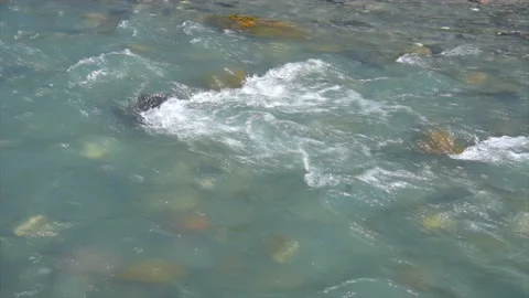 The purest mountain river Stock Footage 94130976