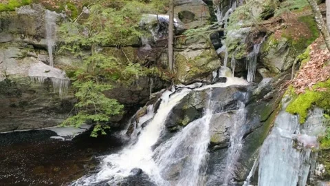 Purgatory Falls Stock Footage 133420970