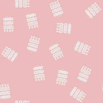 Purification air line vector seamless pattern 스톡 일러스트