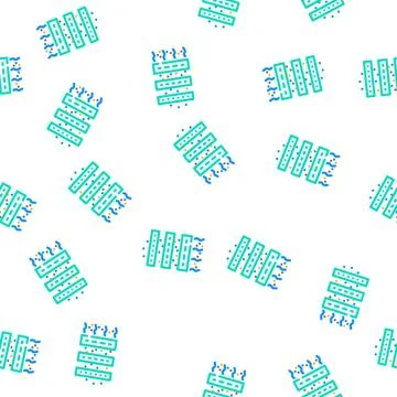 Purification air vector seamless pattern Illustrazione stock