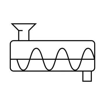 Purifier equipment line icon vector symbol illustration 스톡 일러스트