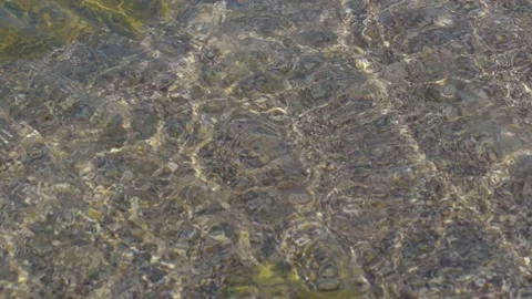 Purity and transparency of water flow  in the river Stock Footage 140515003