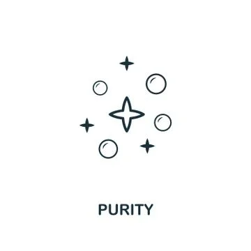 Purity icon. Premium style design from hygiene icons collection. Pixel perfect Stock Illustration