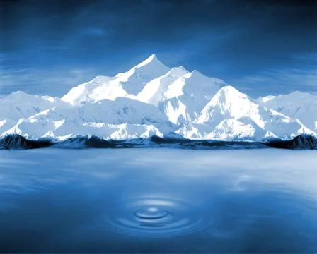 Purity in the mountain Stock Illustration