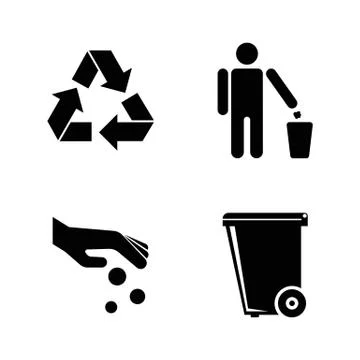 Purity. Simple Related Vector Icons Stock Illustration