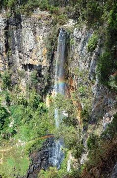 Purling Brook Falls - Springbrook Stock Photos