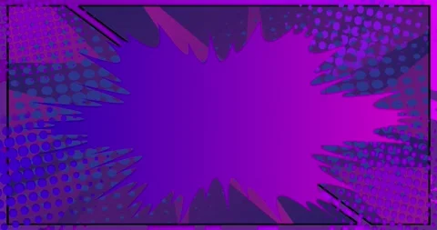 Purpel Pop Art Style Comic Book Background Stock Footage 168045020