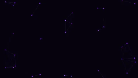Purpl Particle Network Deep Space Network Loop 動画素材 342611973