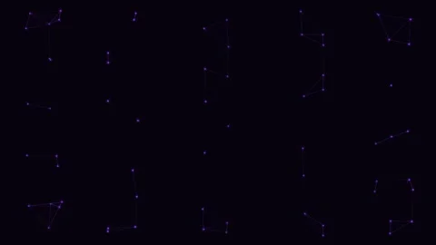 Purpl Particle Network Dense Connected Web Loop Видео 342612100
